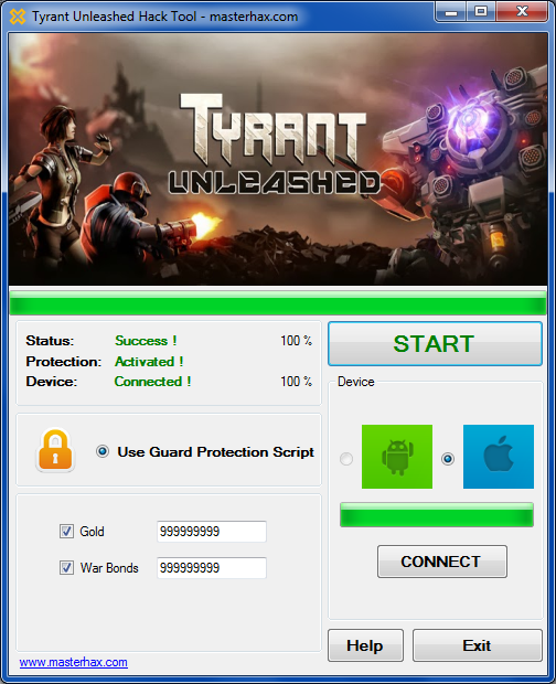 Tyrant unleashed hacks