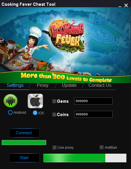 cooking fever code cheat