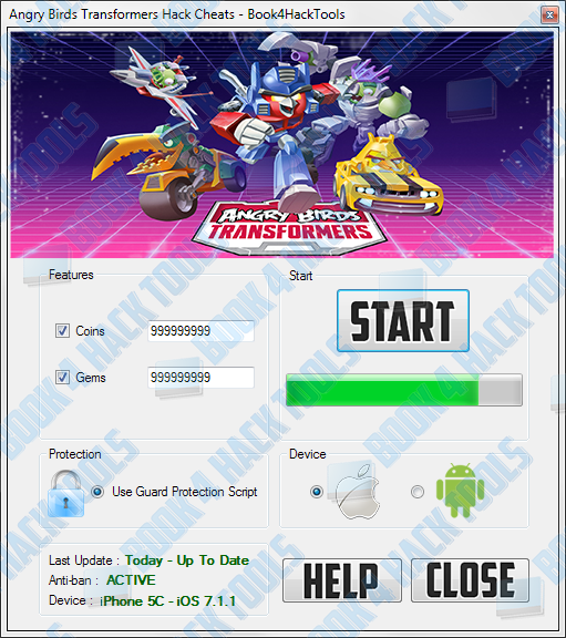 angry birds transformers hack tips